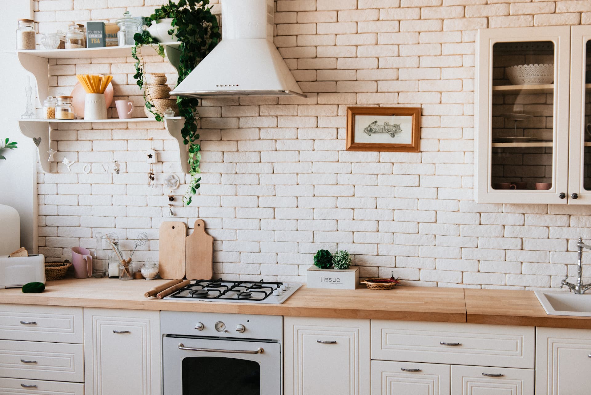 Cocina decorada al estilo francés